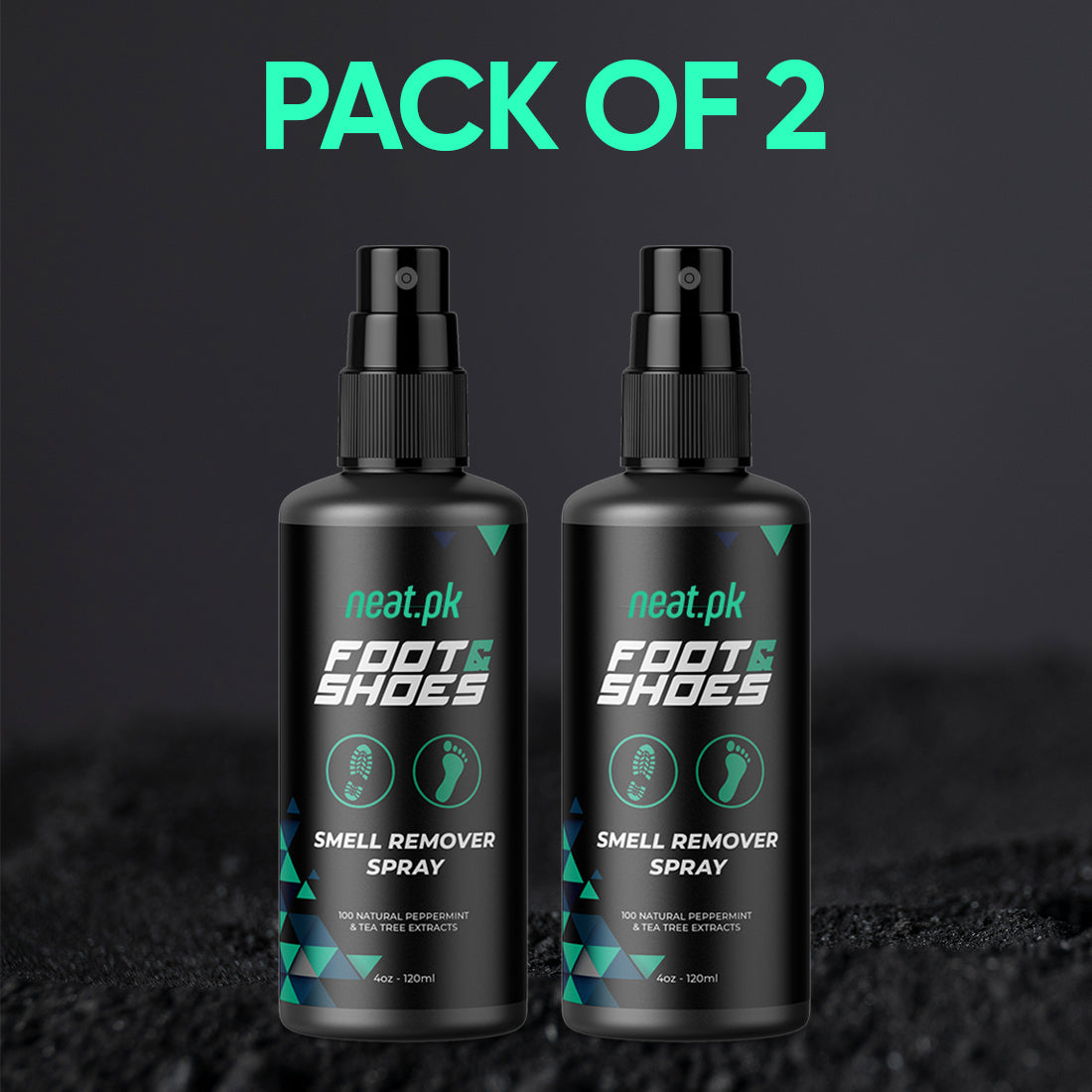 Foot & Shoe Smell Remover Spray (Pack of 2)